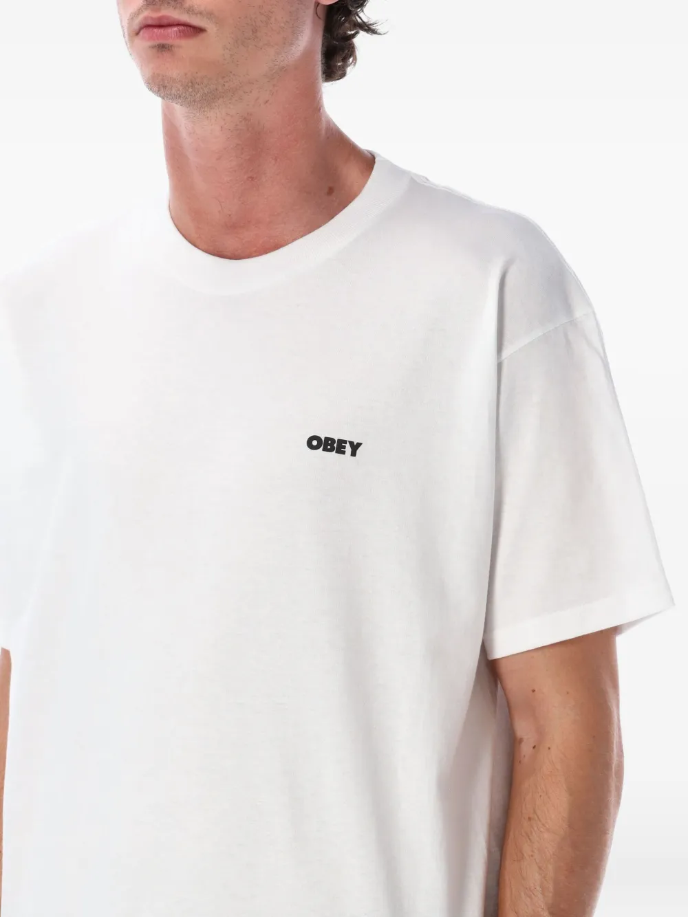 Obey Lisbon Icon T-shirt Wit