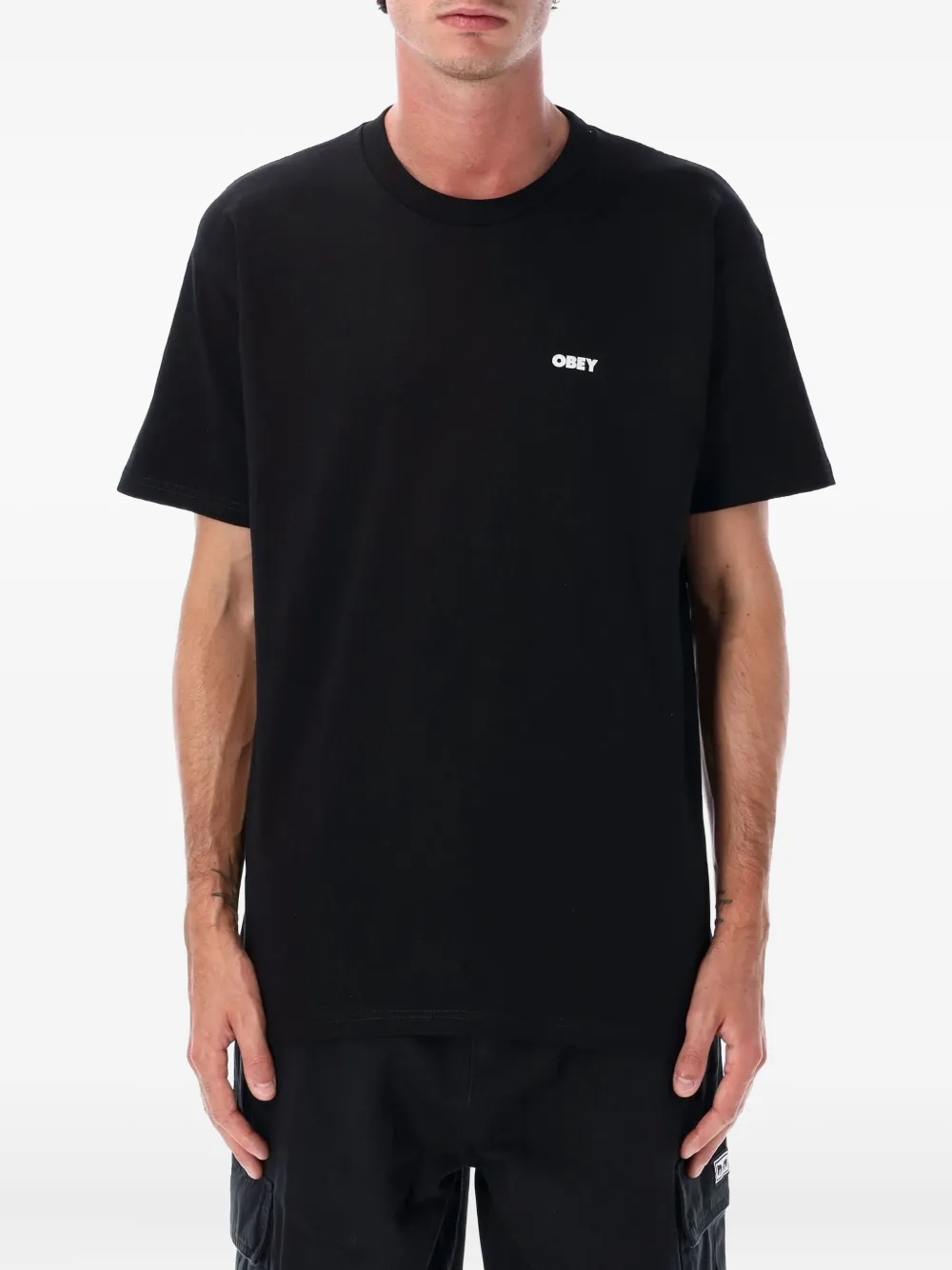 Obey Sound & Resistance T-shirt | Black | Image 1