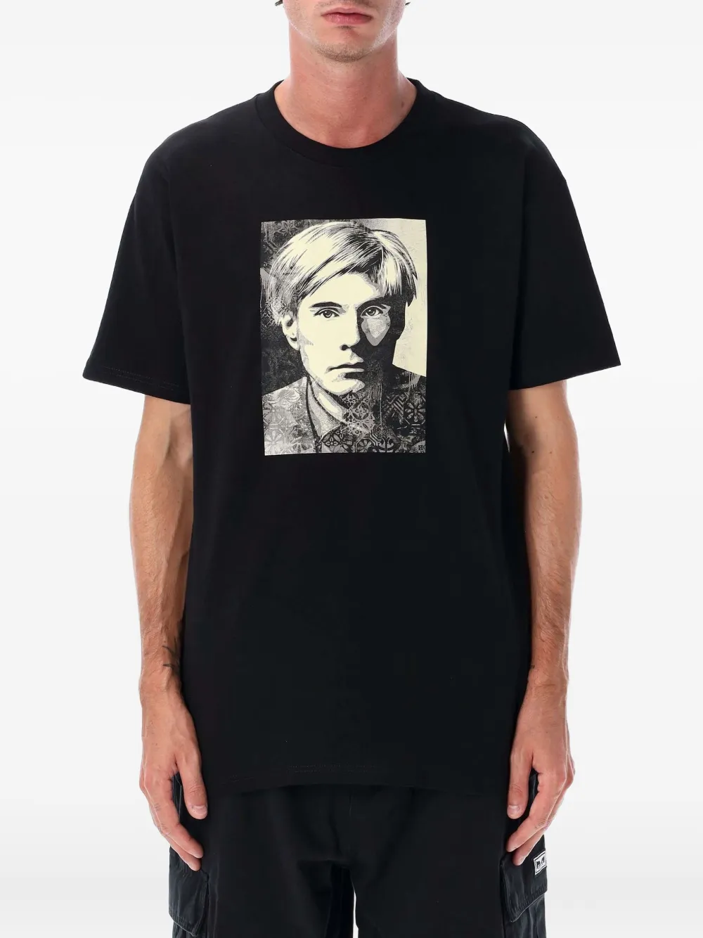 Obey Warhol-portrait T-shirt | Black | Image 1
