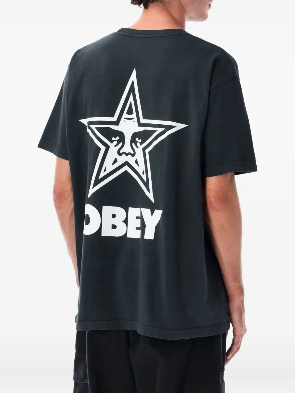 Obey Sound & Resistance T-shirt - Zwart