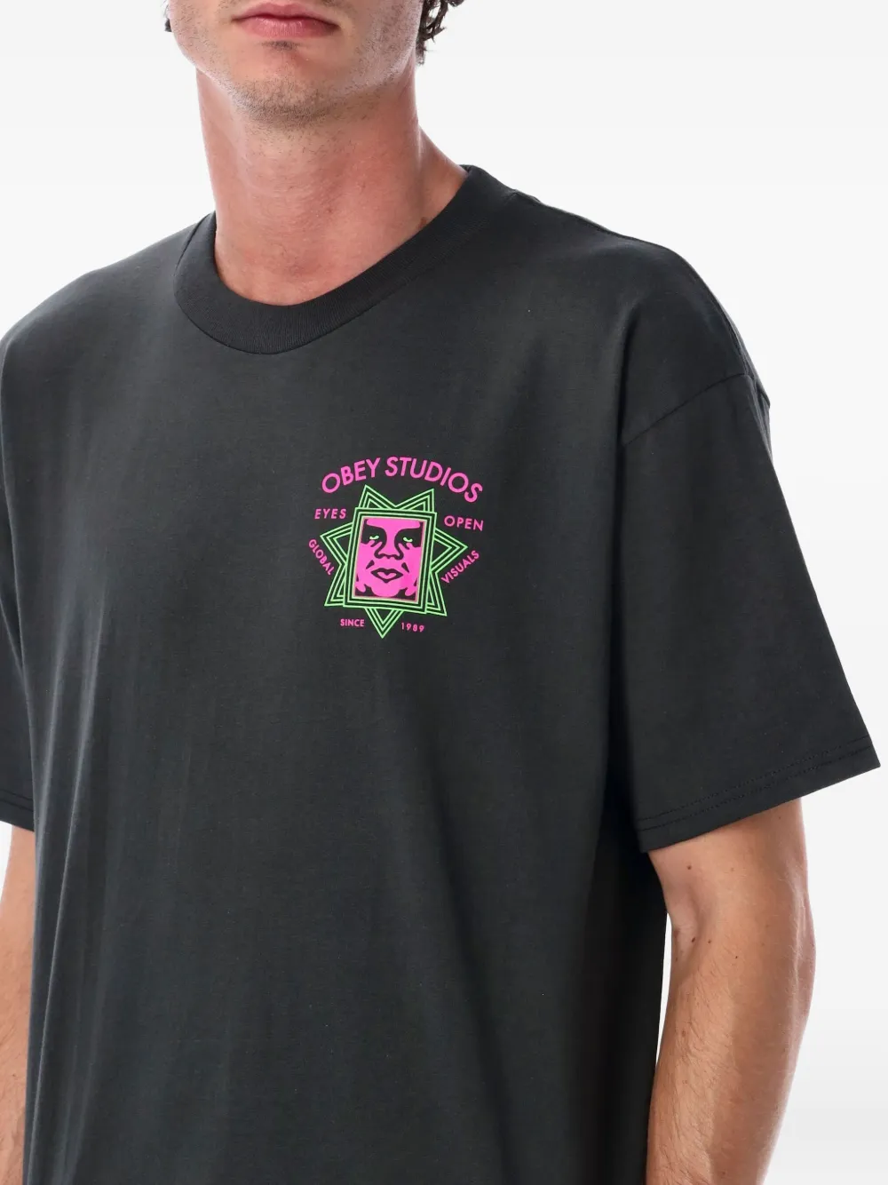 Obey Global Visuals T-shirt Grijs