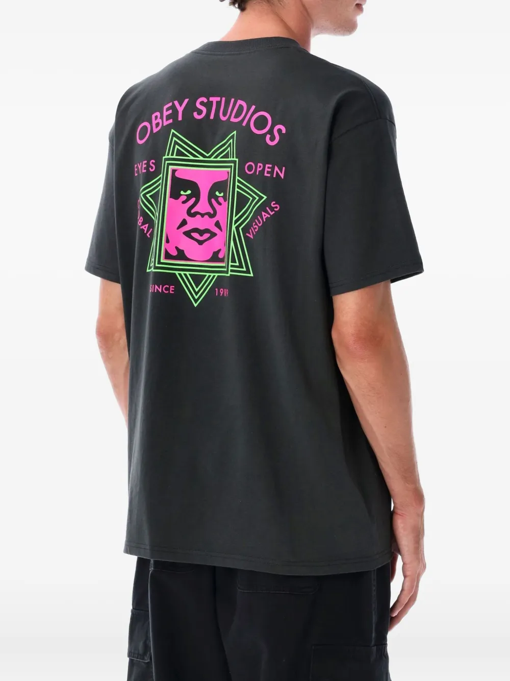 Obey Global Visuals T-shirt - Grijs