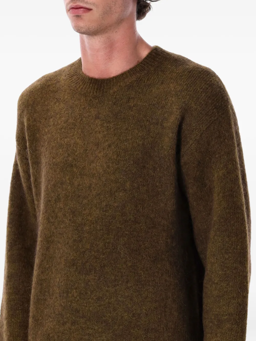 Berner Kuhl Drop Crew Alpaca Sweater In Green