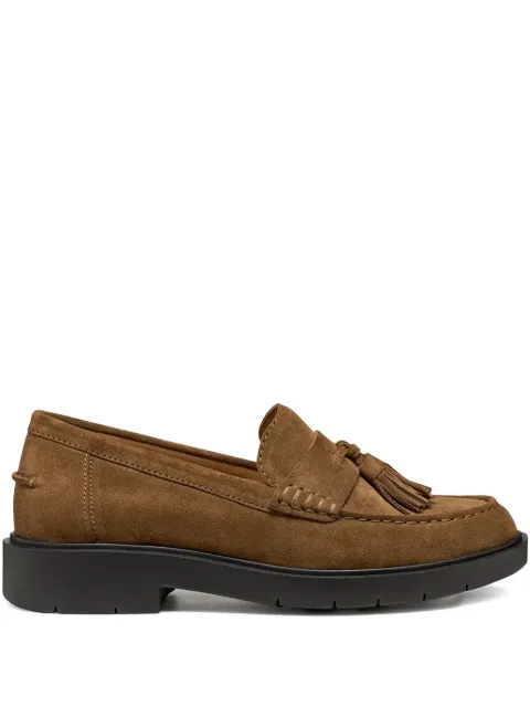 Geox tassel-embellishment suede loafers