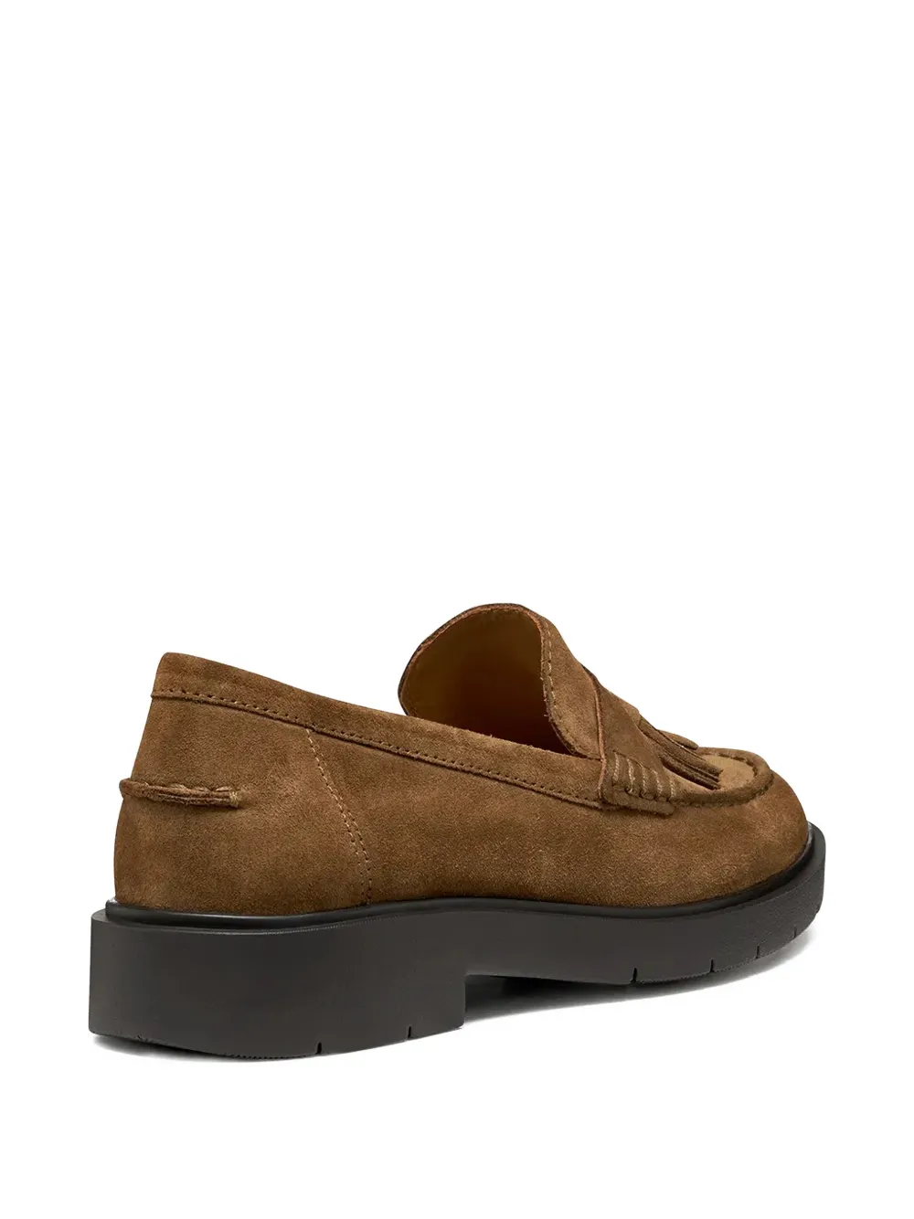 Geox Tassel-embellishment Suede Loafers In Brown