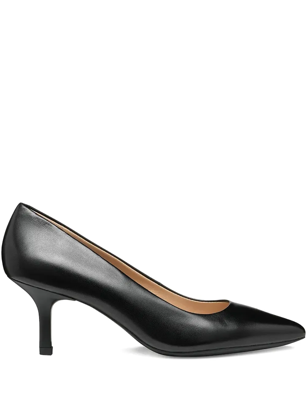Geox 60mm kleopy calf leather pumps Zwart