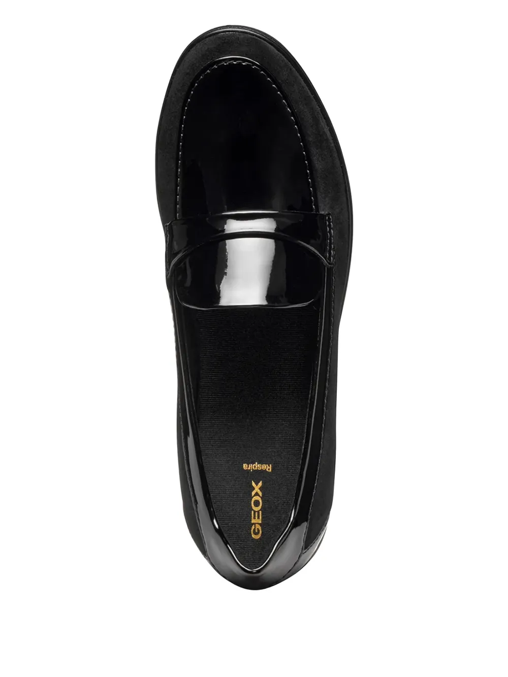 Geox Ilde Leather Loafers In Black