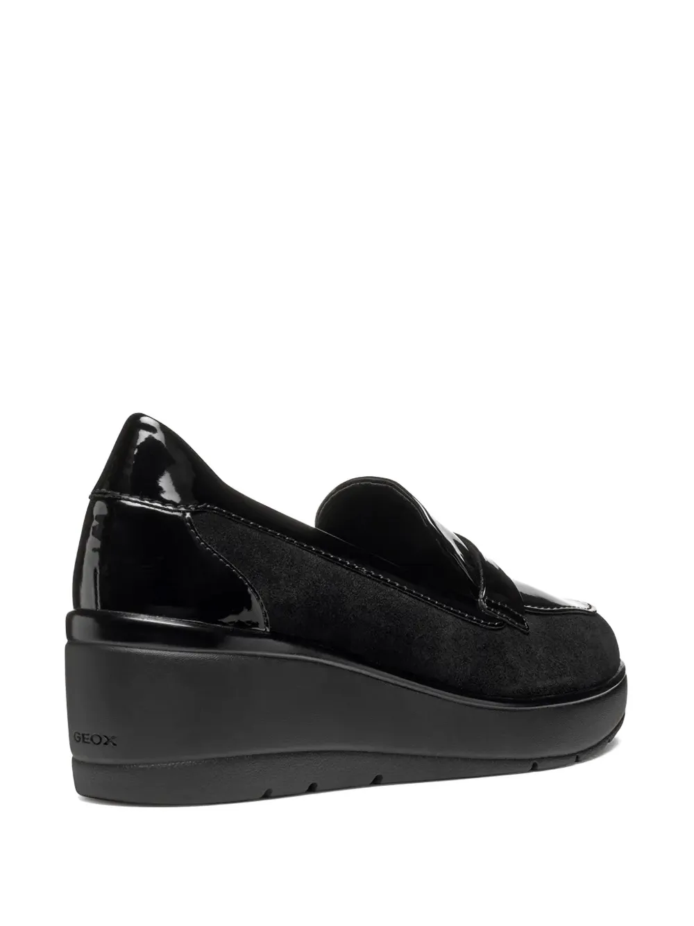 Geox Ilde Leather Loafers In Black