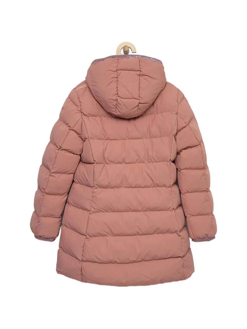 Geox Kids Gioia quilted hooded jacket Roze