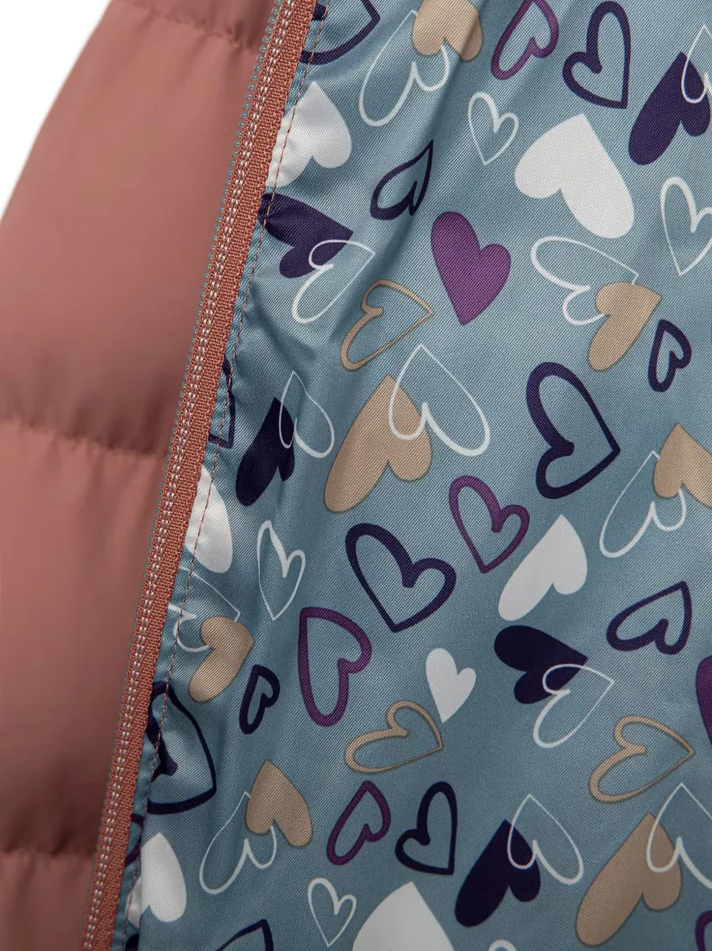 Geox Kids Gioia quilted hooded jacket Roze