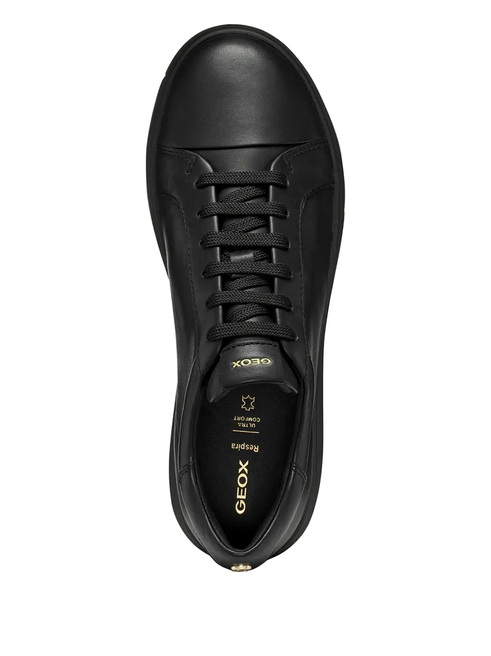 Geox Lace-up Leather Sneakers In Multi
