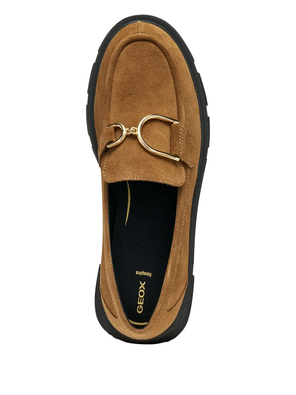 Geox Vilde Buckle Lug-sole Loafers In Brown