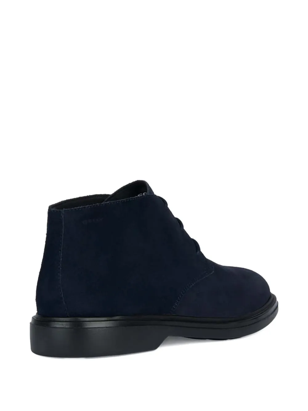 Geox Spherica Lace-up Calf Leather Boots In Blue