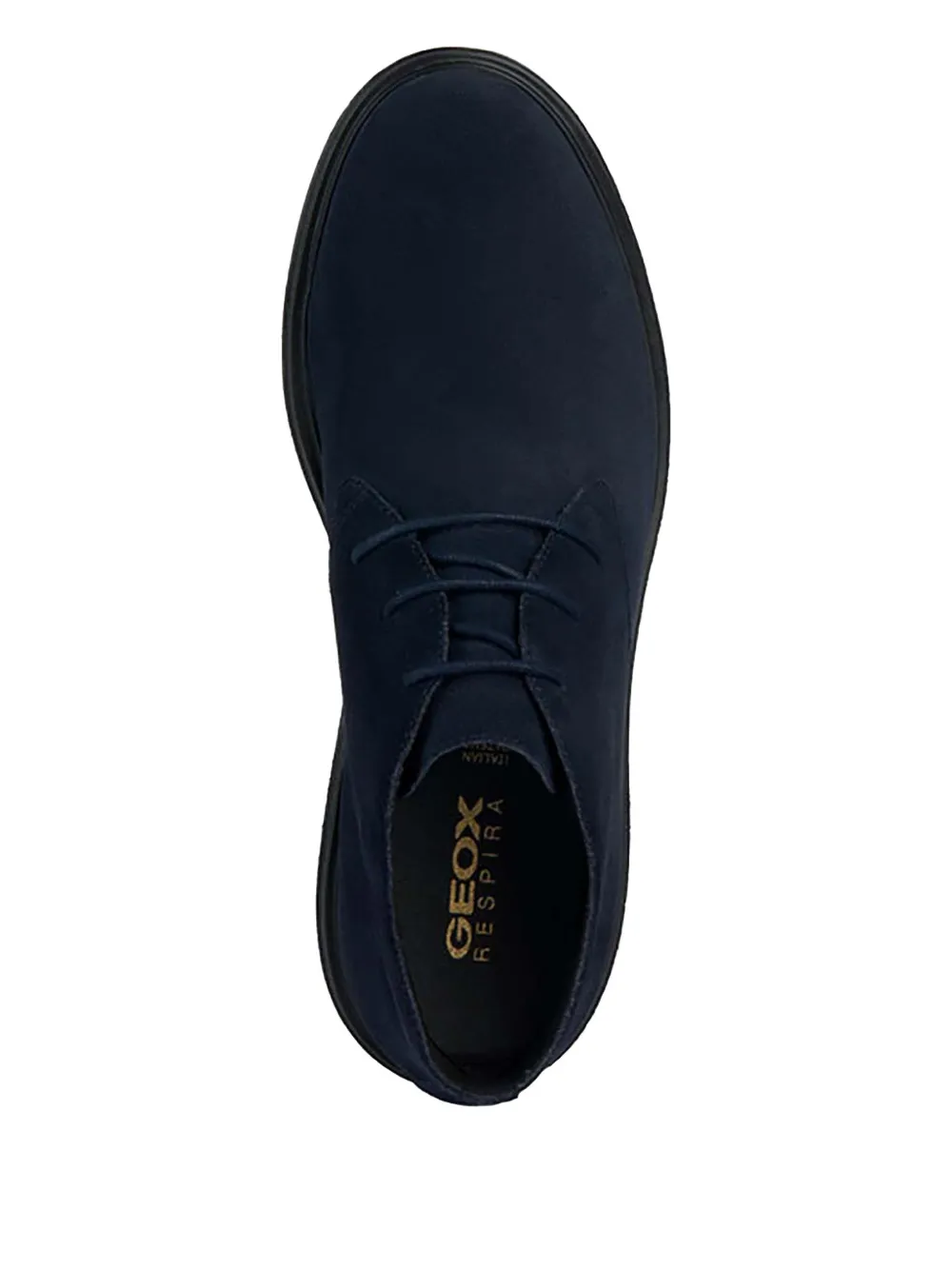 Geox Spherica Lace-up Calf Leather Boots In Blue