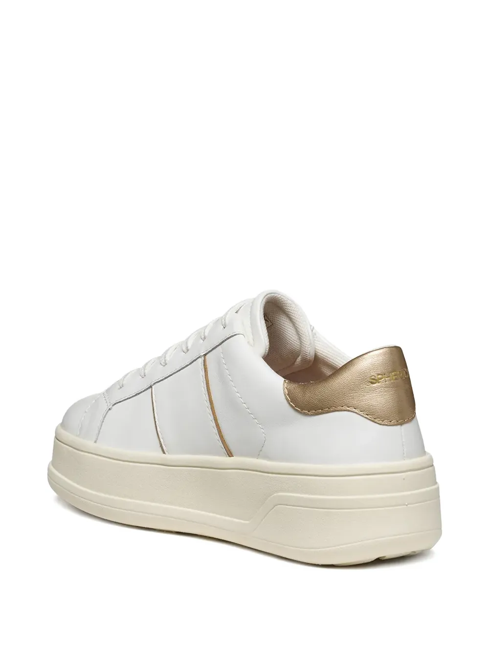 Geox Spherica Ecub Buckle Detail Trainers In White