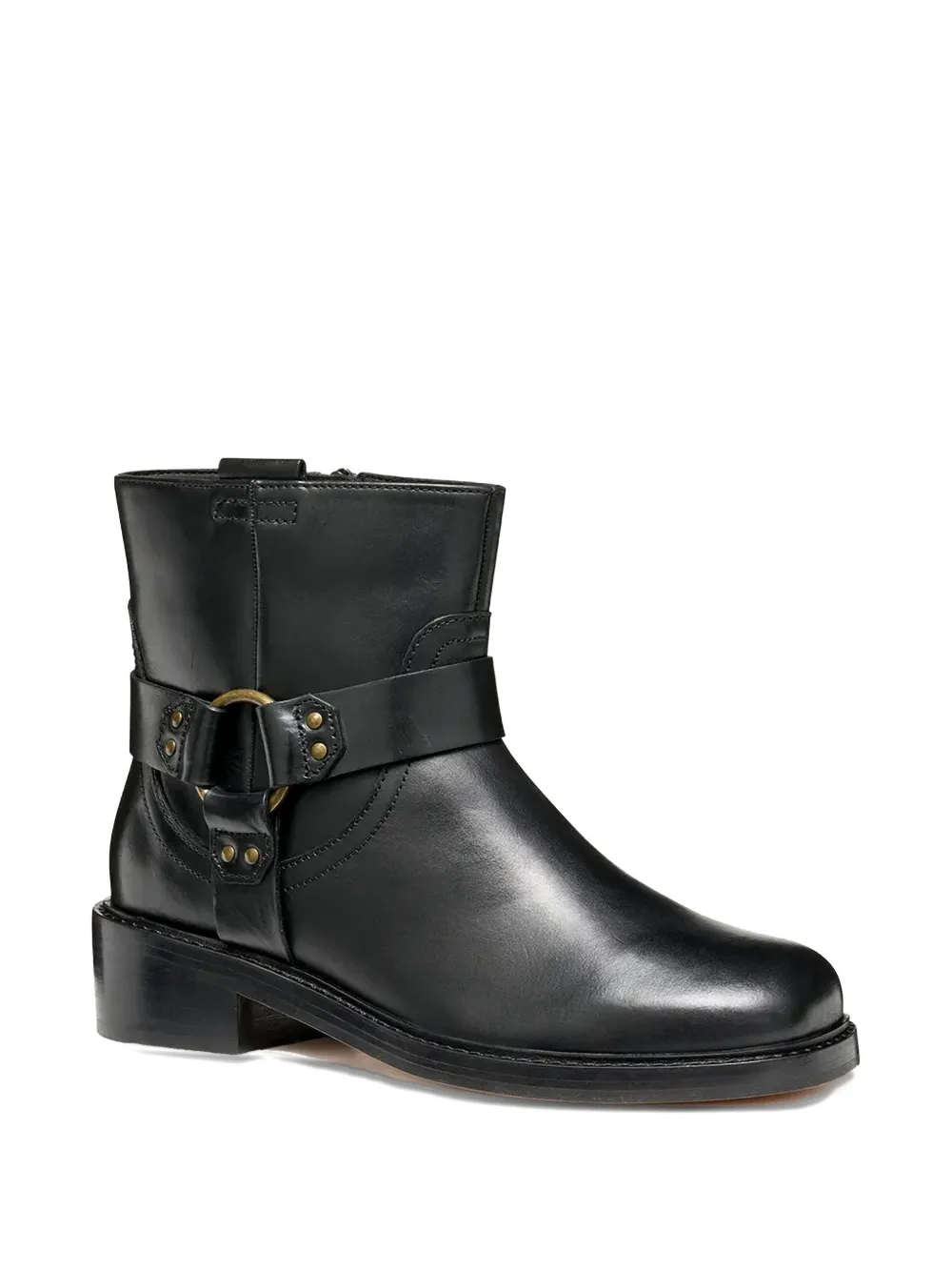 Geox 450mm Nalvia Buckle Strap Boots In Black