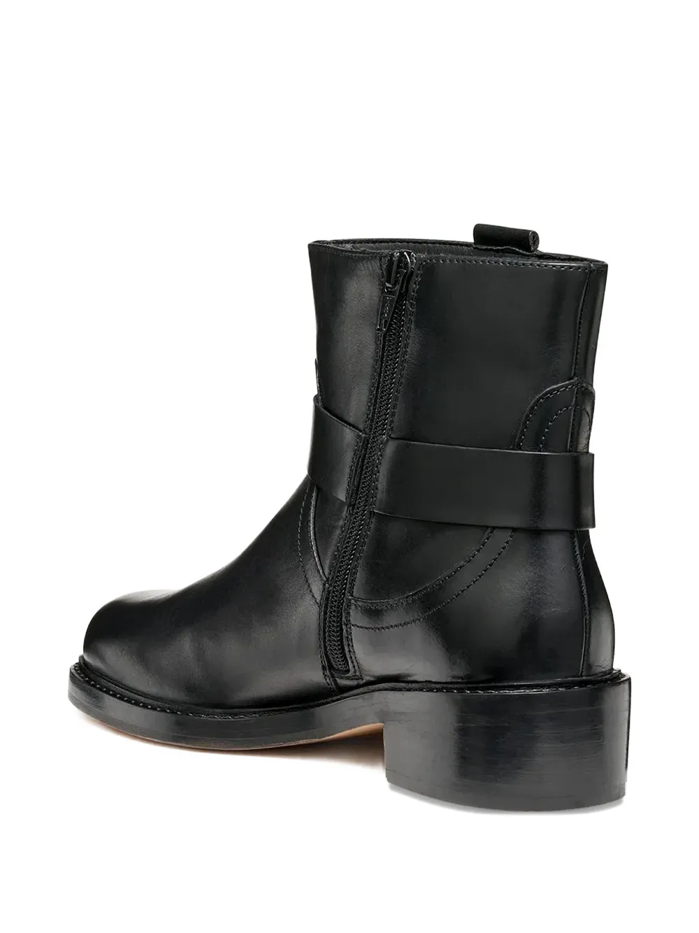 Geox 450mm Nalvia Buckle Strap Boots In Black