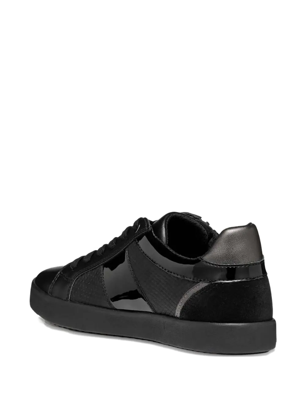 Geox Zip-detail Sneakers In Black