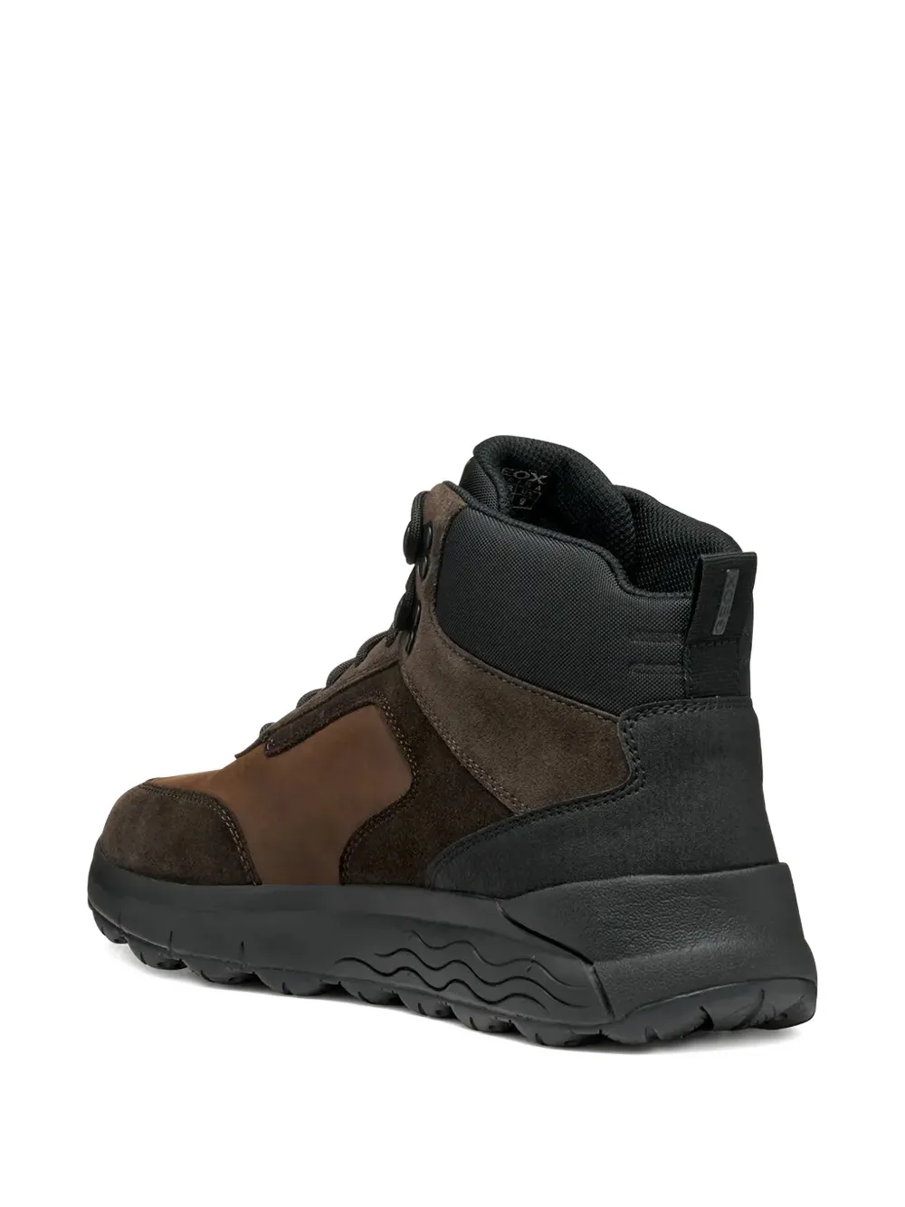 Geox Spherica 4x4 ABX lace-up panelled boots Bruin