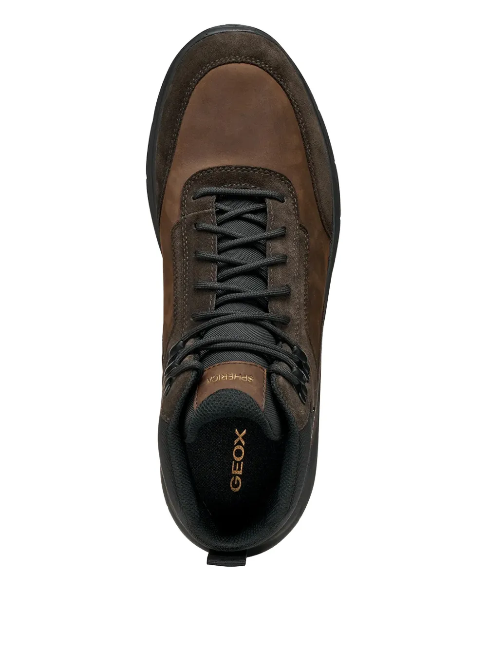 Geox Spherica 4x4 ABX lace-up panelled boots Bruin