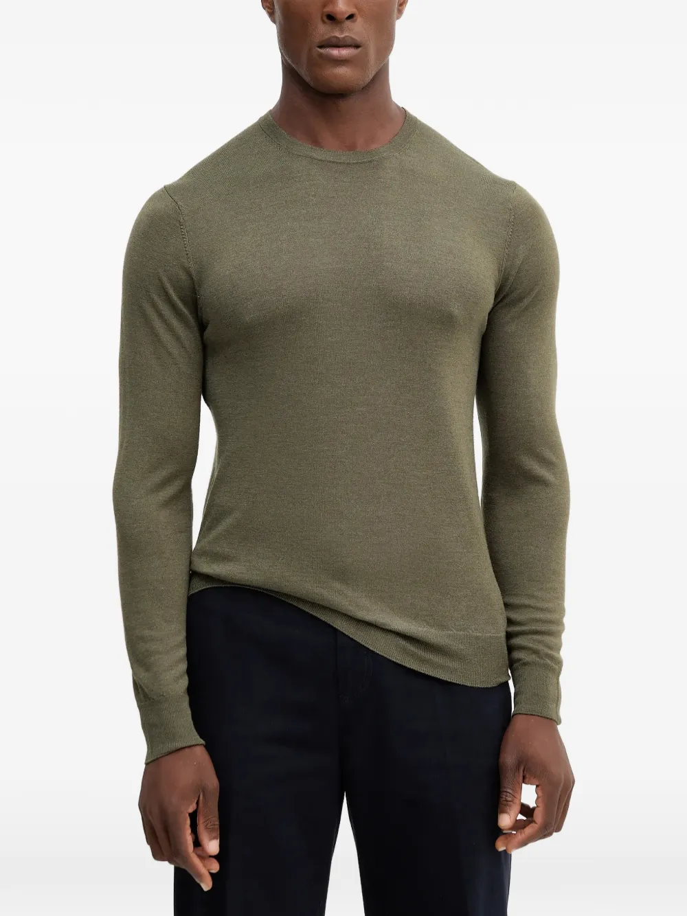 Hackett jersey con cuello redondo | verde | Image 1