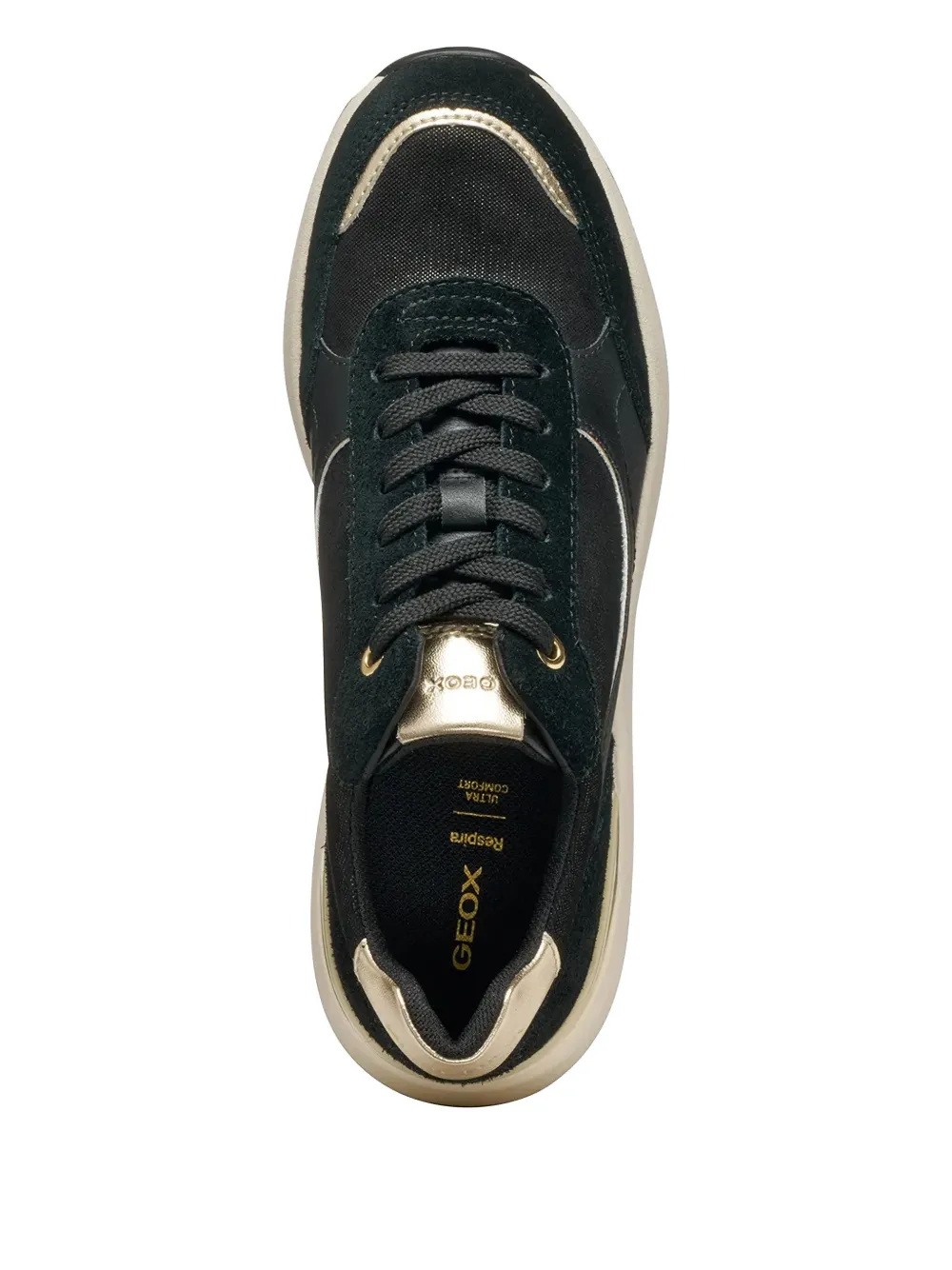 Geox Spherica Platform Sneakers In Black