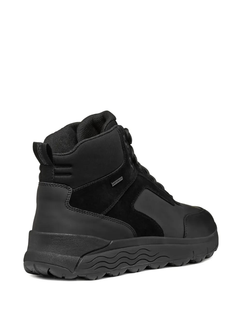 Geox Logo-plaque Sneakers In Black