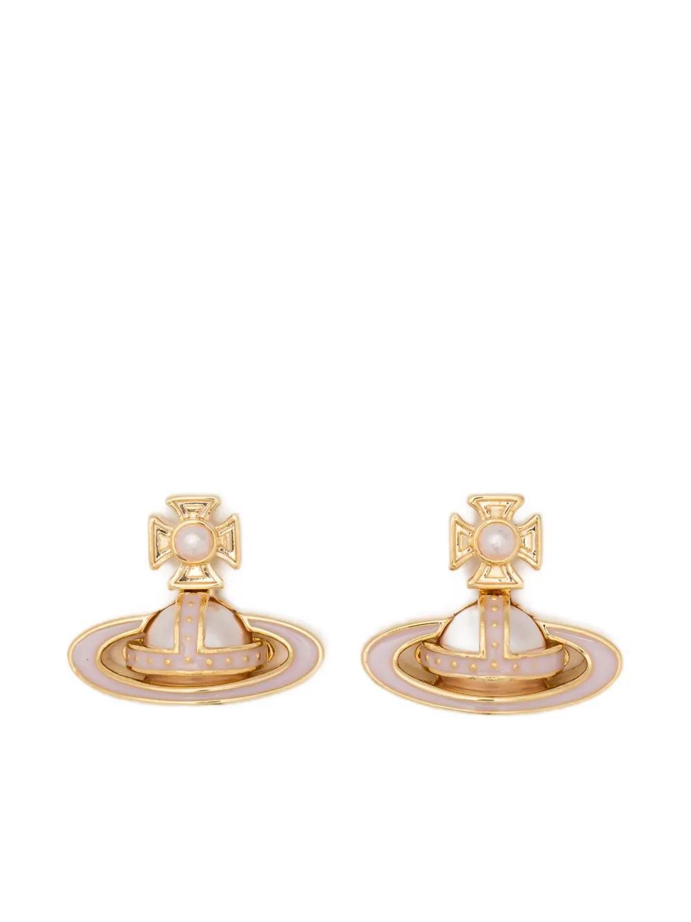 Vivienne Westwood Orb stud earrings - Oro