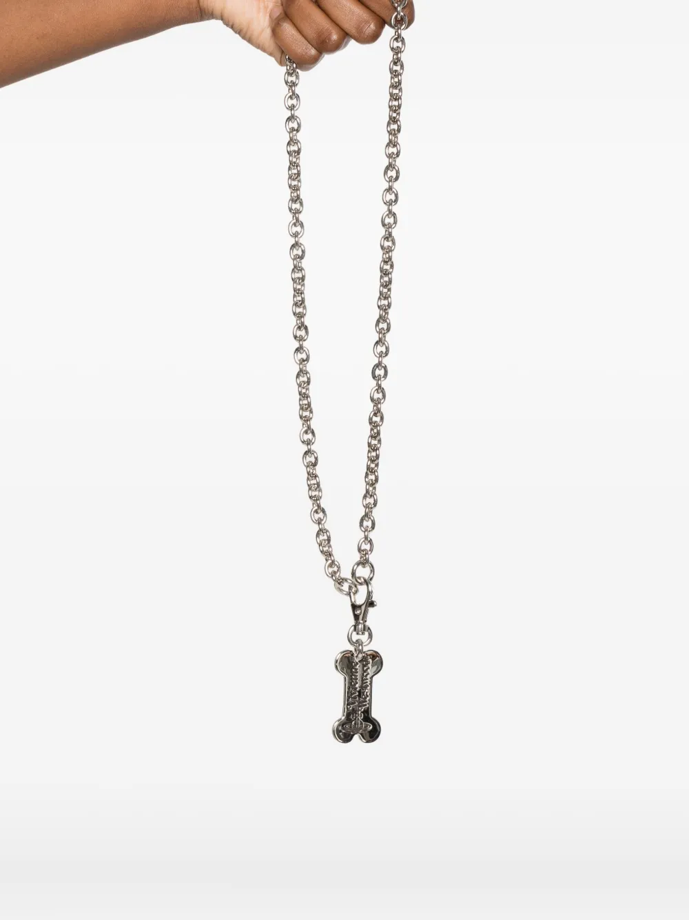 Vivienne Westwood Bone pendant necklace - Zilver