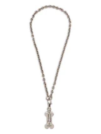 Vivienne Westwood オープンペンダントネックレス Vivienne Westwood Bone ペンダント ネックレス | シルバートーン
