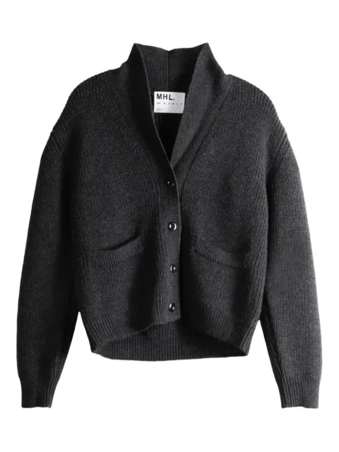 Mhl By Margaret Howell shawl-collar pocket cardigan