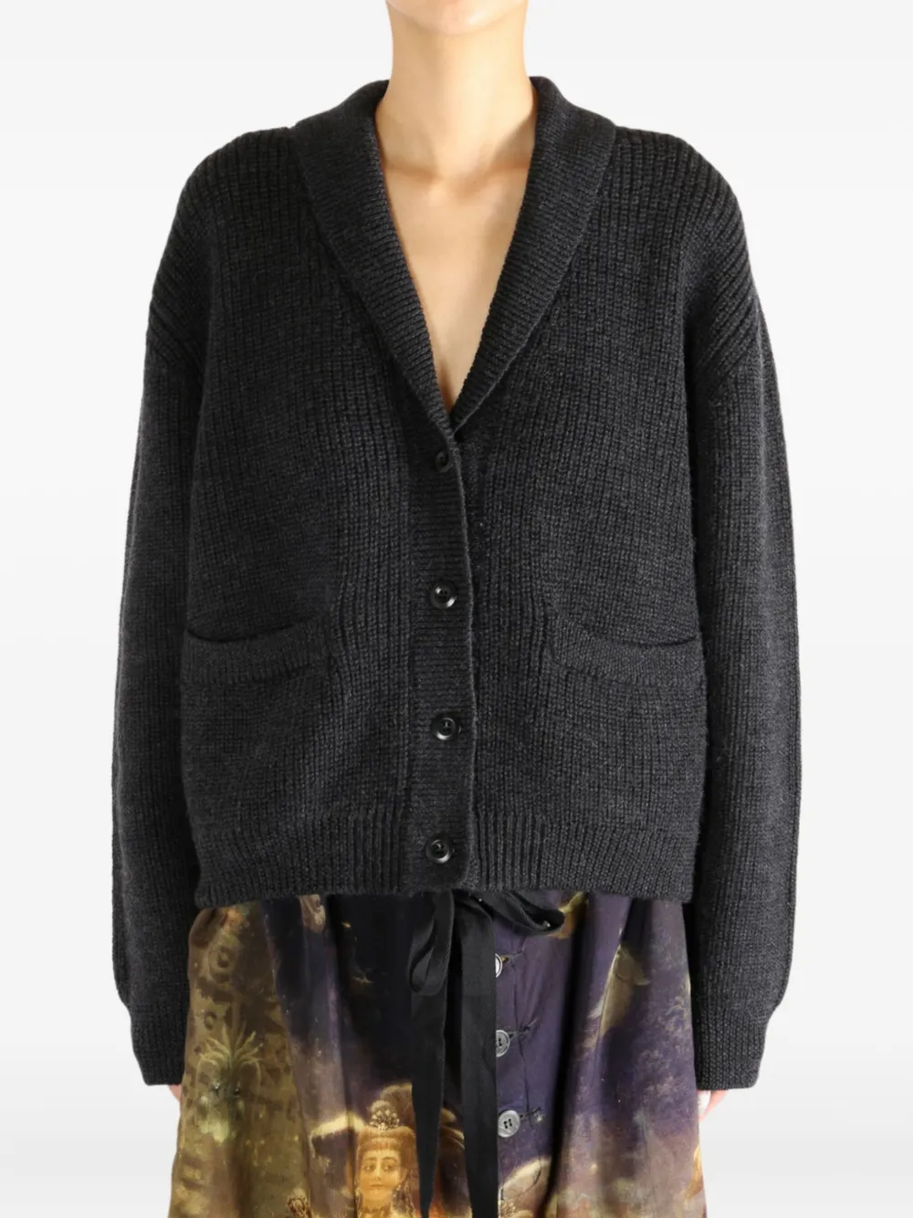 Mhl By Margaret Howell shawl-collar pocket cardigan | Cardigans | Image 2
