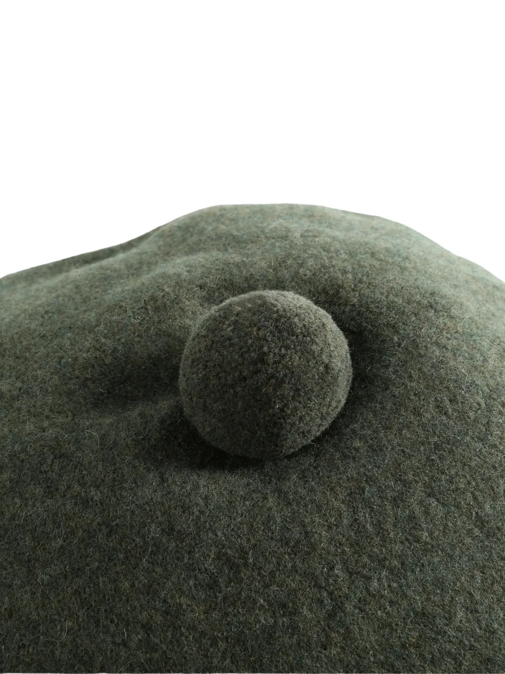 Mhl By Margaret Howell Pompom Wool Beret In Brown