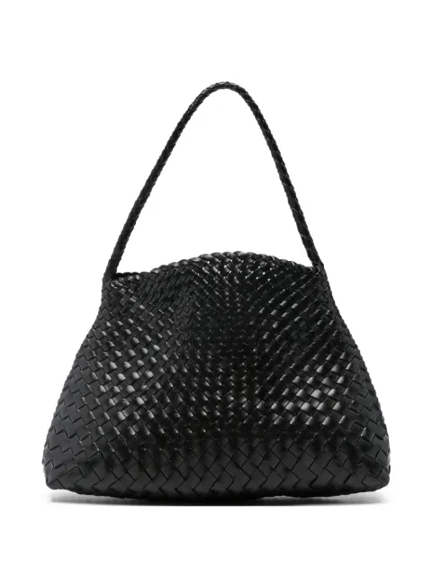 DRAGON DIFFUSION braided leather beach bag