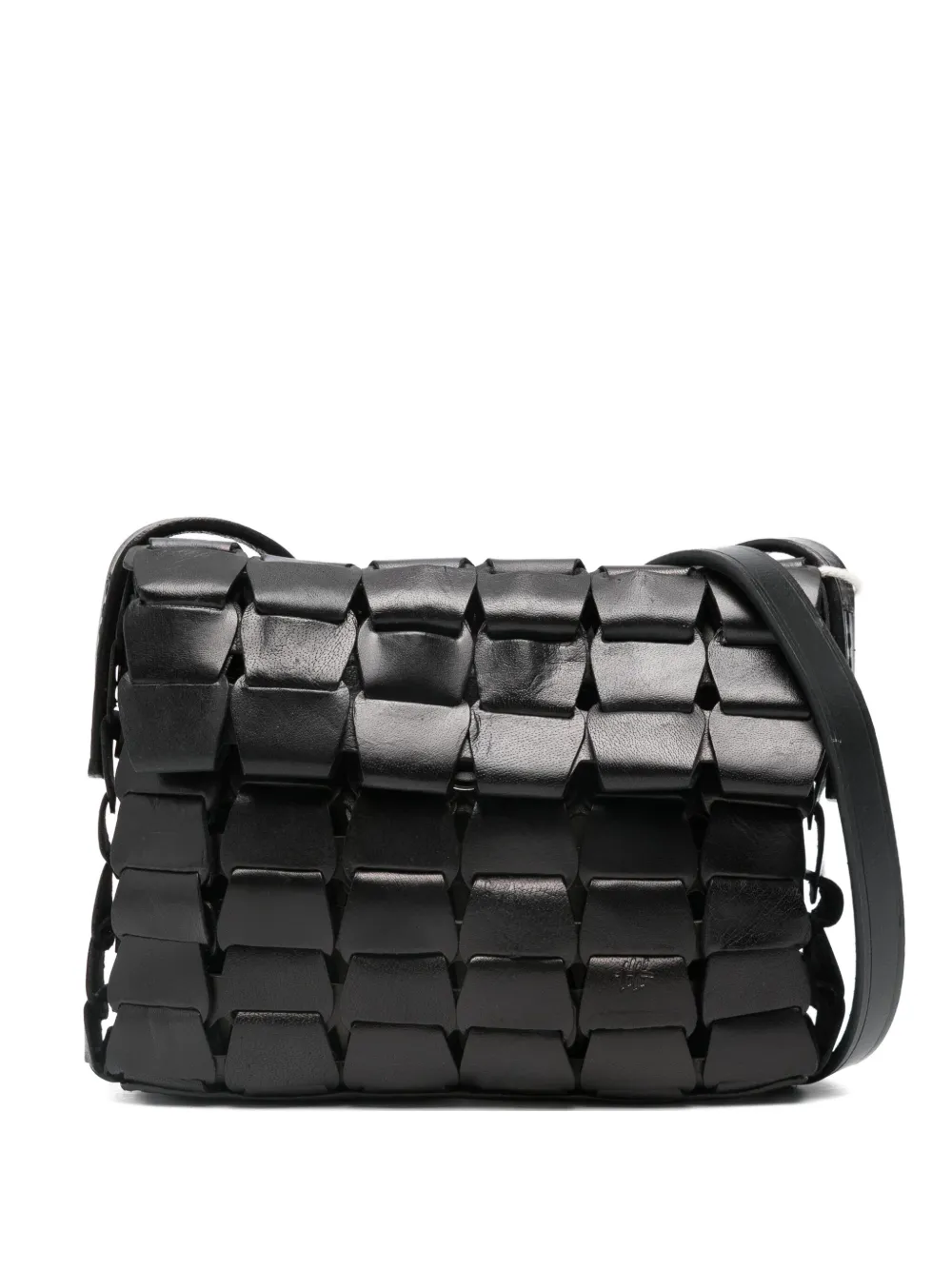DRAGON DIFFUSION leather woven shoulder bag | Black | Image 1