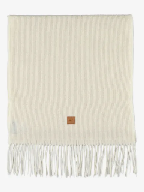 A.P.C. ribbed fringed scarf