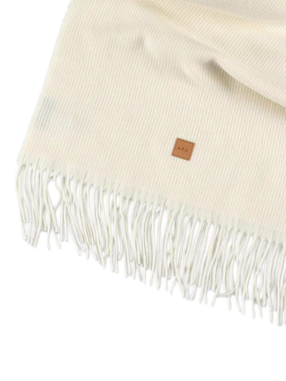 A.P.C. ribbed fringed scarf | Image 2
