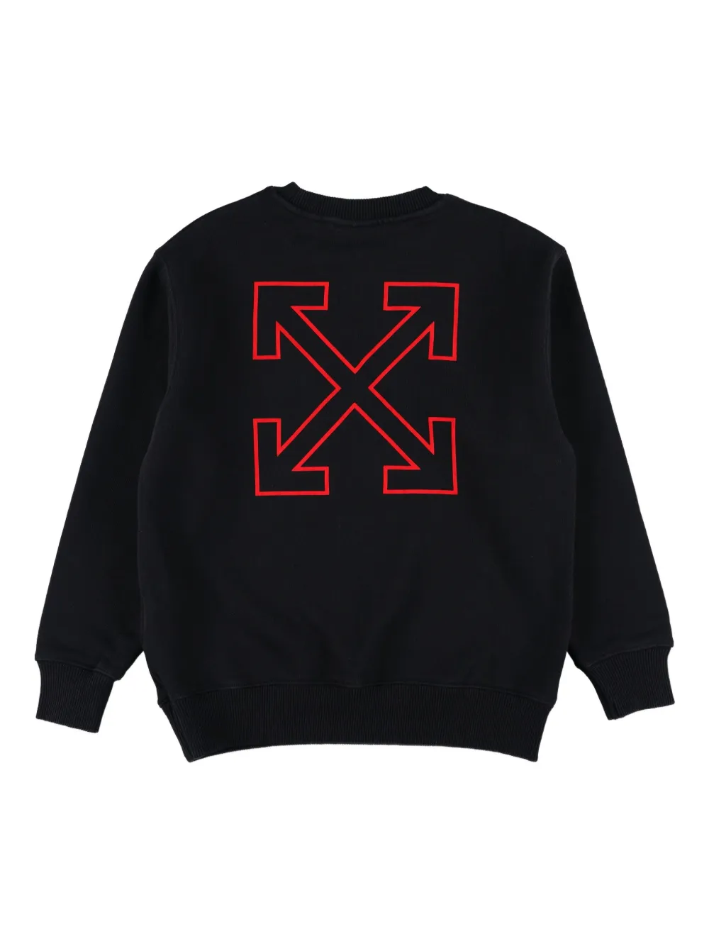 Off-white Long-sleeved Sweatshirt In Black
