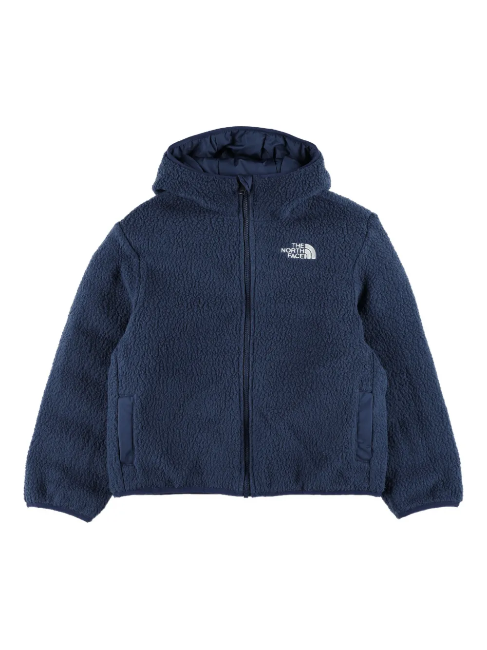 The North Face Kids リバーシブル フーデッドジャケット - ブルー The North Face Kids リバーシブル フーデッドジャケット - ブルー