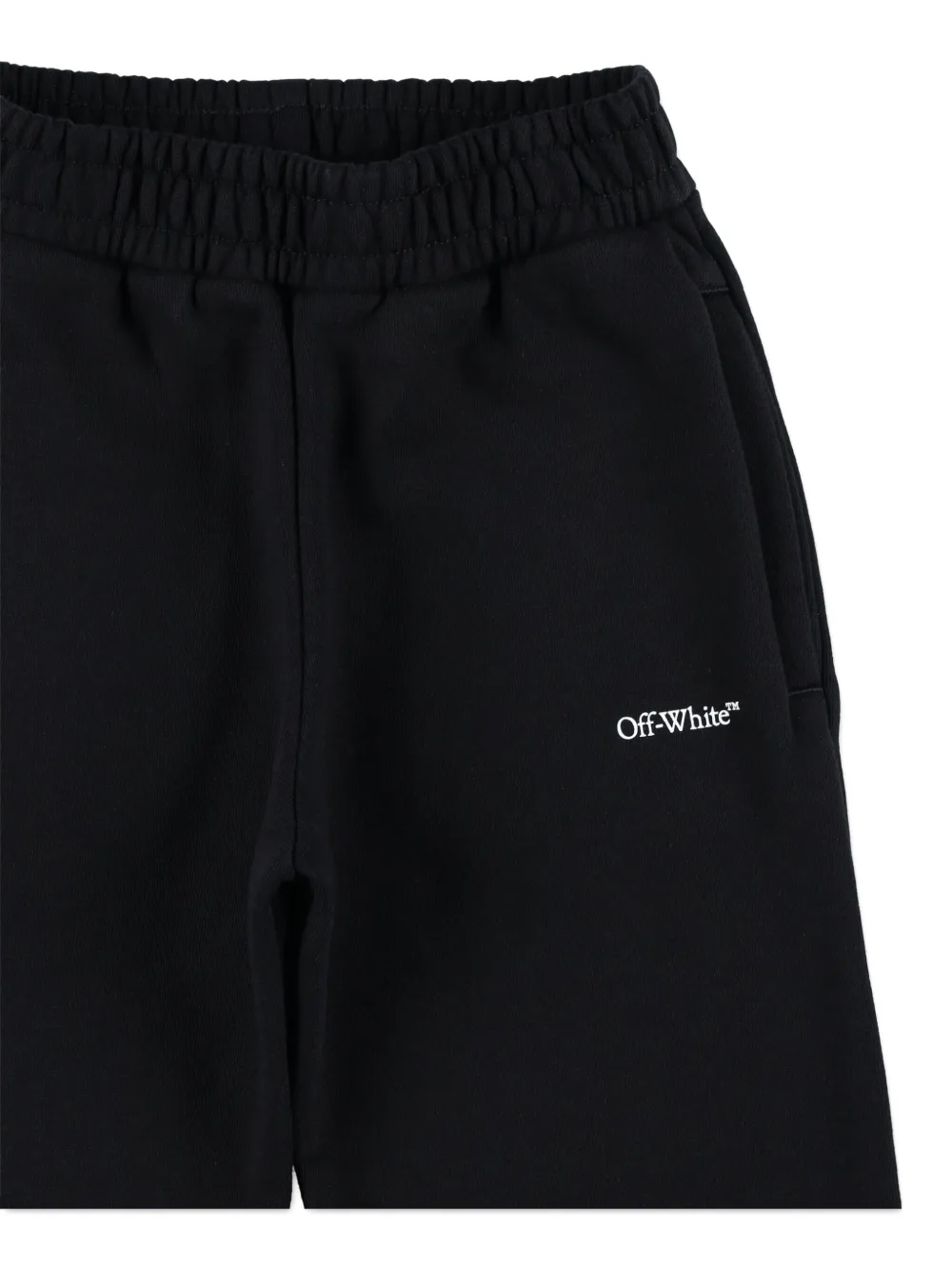 Off-white Kids Wide Leg Jogging Pants In Black