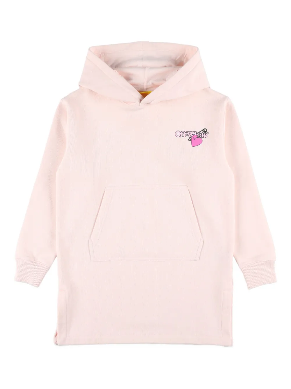 Off-White Kids ハートモチーフ パーカーワンピース - ピンク Off-White Kids ハートモチーフ パーカーワンピース - ピンク