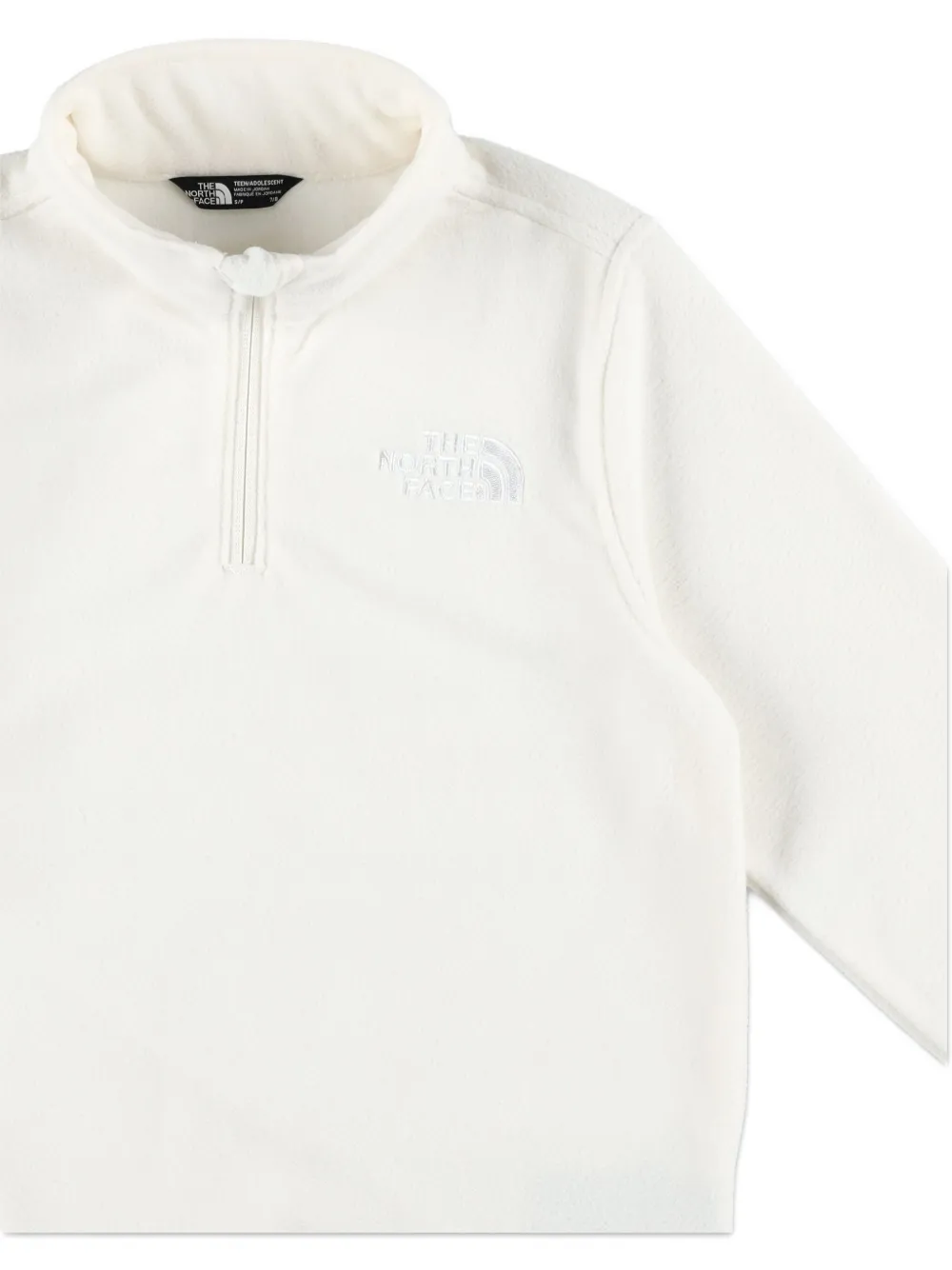The North Face Kids Sweater met halve rits Wit