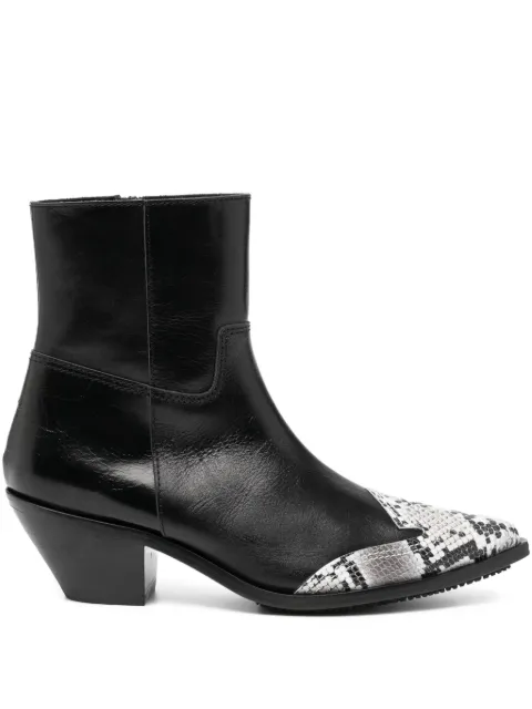Junya Watanabe 50mm snakeskin-print boots