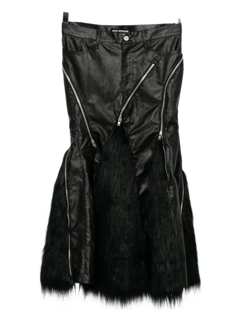 Junya Watanabe faux-fur skirt