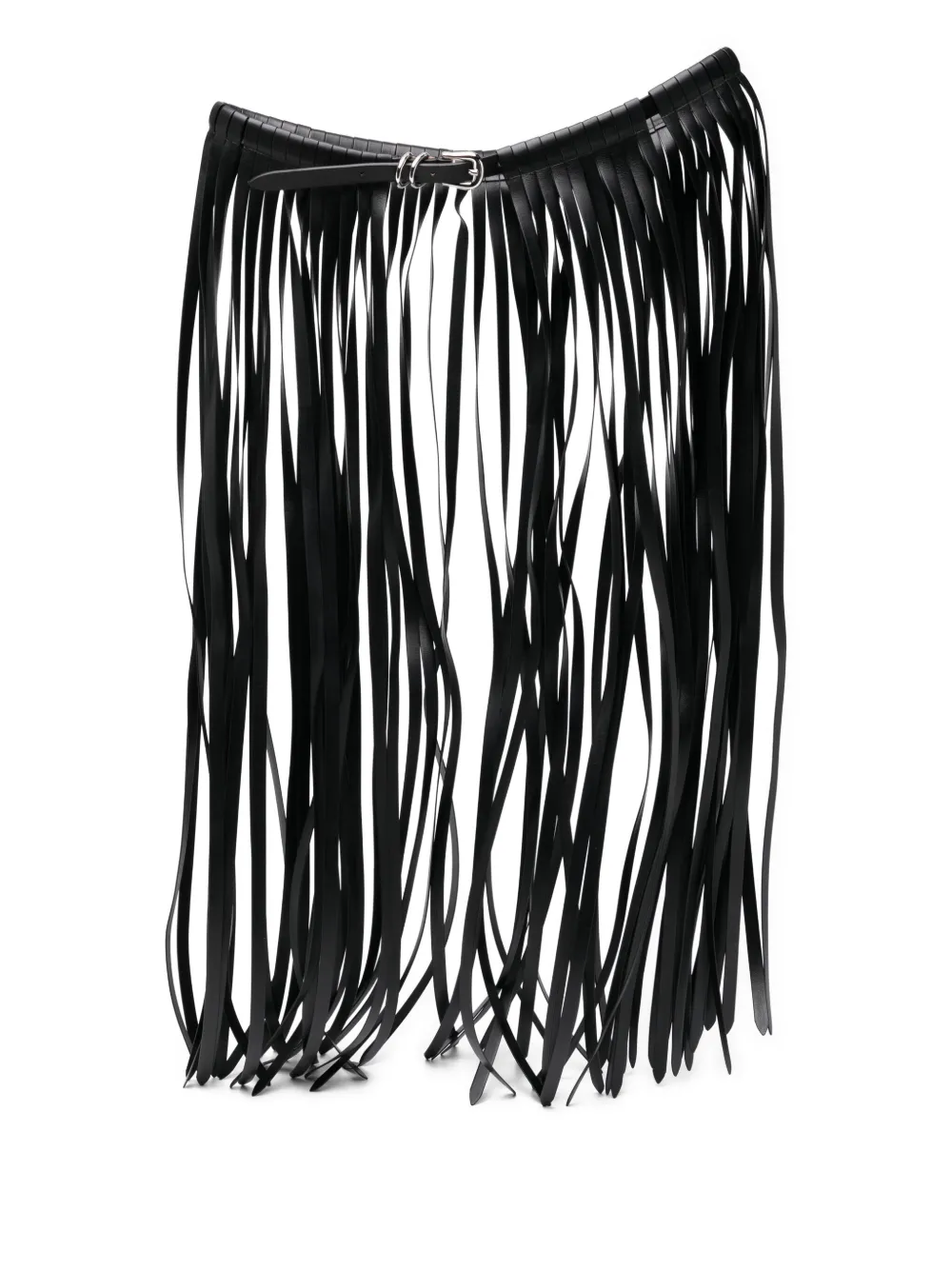 Déhanche Fringe leather belt | Black | Image 1