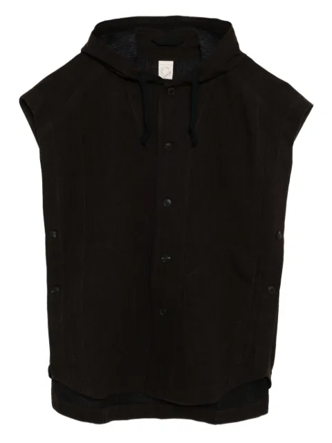 Jan Jan Van Essche ridged hooded gilet