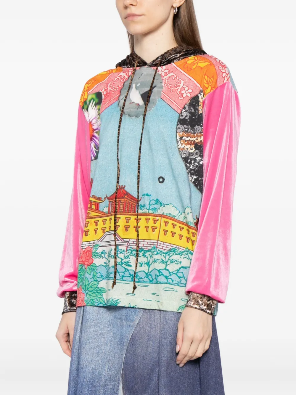 Penultimate Graphic-print Hoodie In Multi