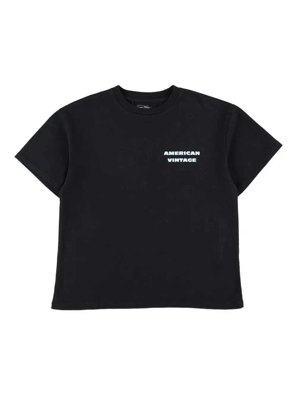 American Vintage Kids logo-print T-shirt | Black | Image 1