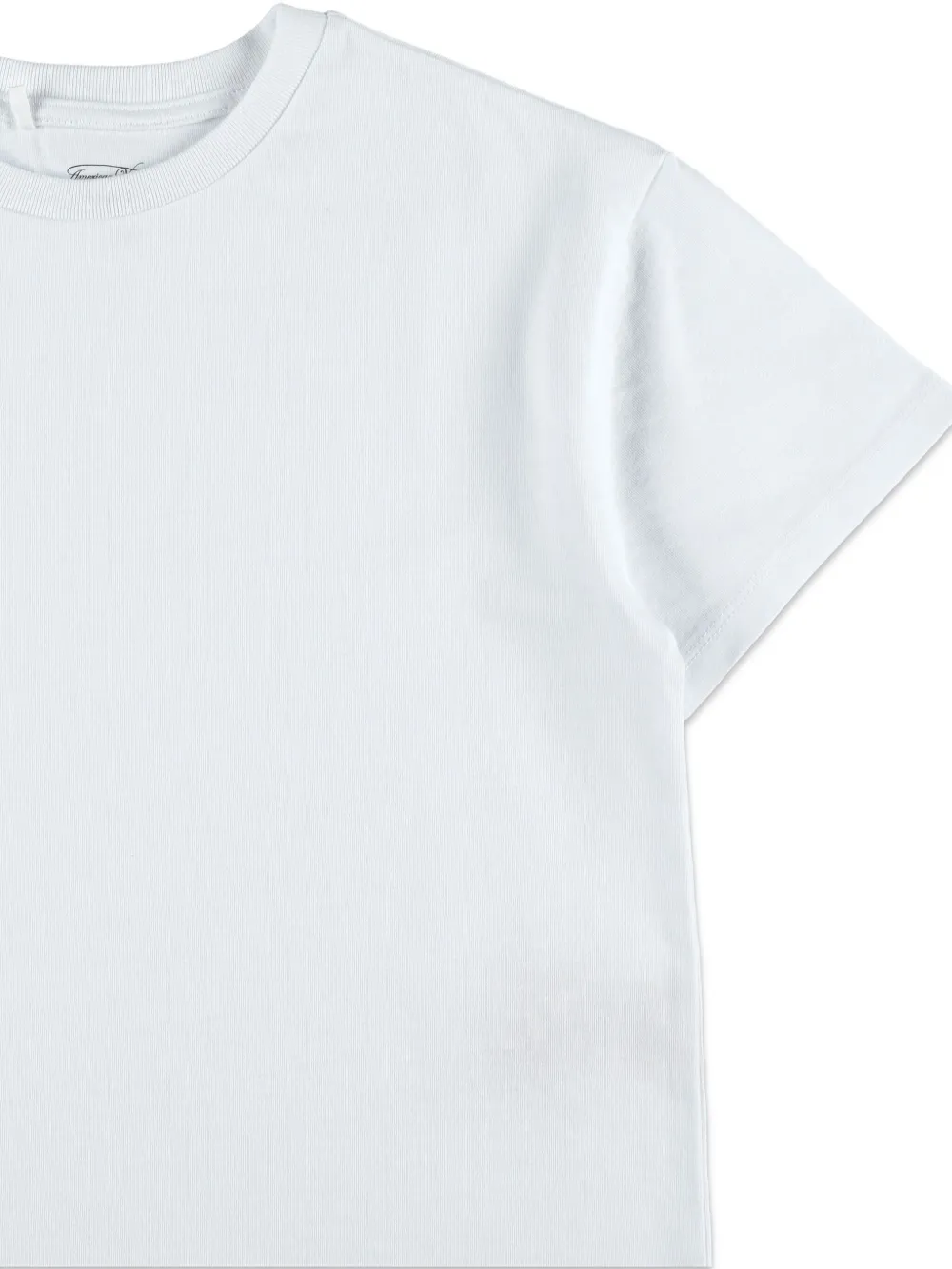 American Vintage Kids T-shirt met ronde hals en korte mouwen Wit