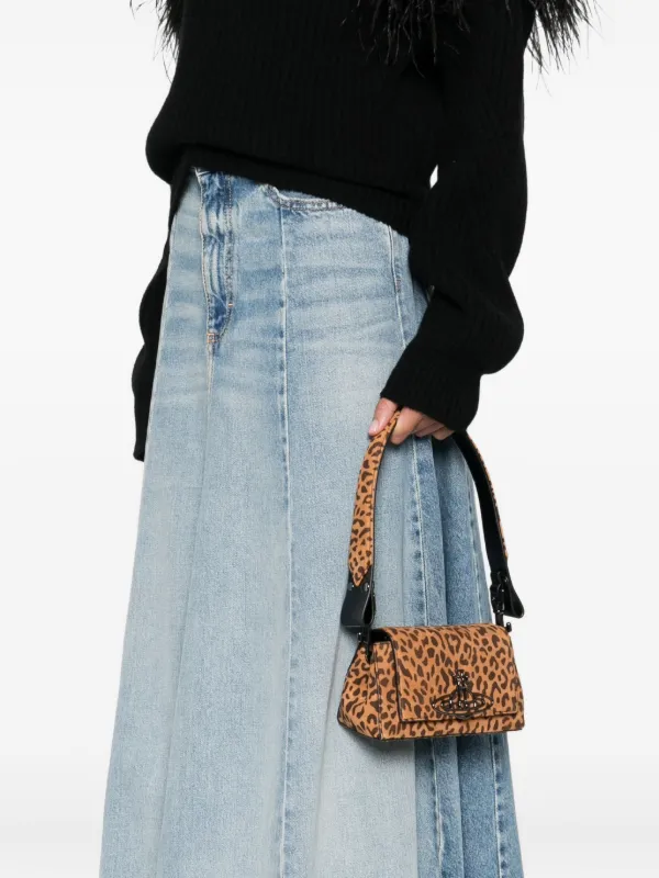 Vivienne Westwood Linda Orb-embellished leopard-print Tote Bag